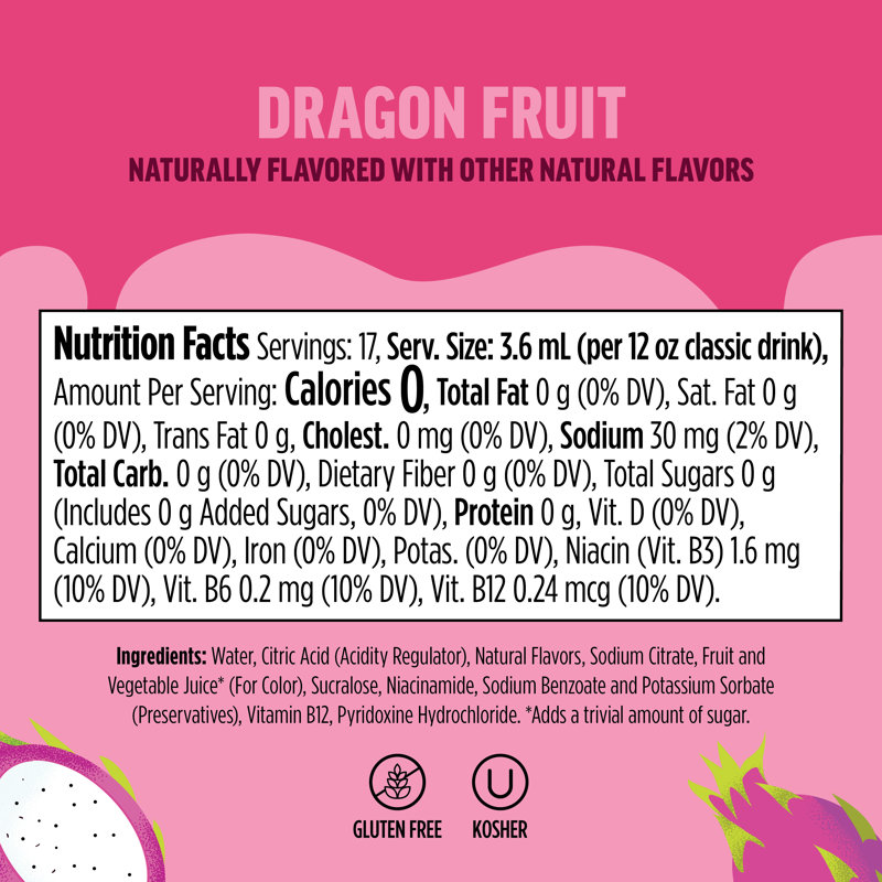 Flavored Water Drops, Vitamins Variety Pack