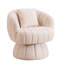 Fauteuil demi-tonneau rembourré rembourré avec coussin-686820944