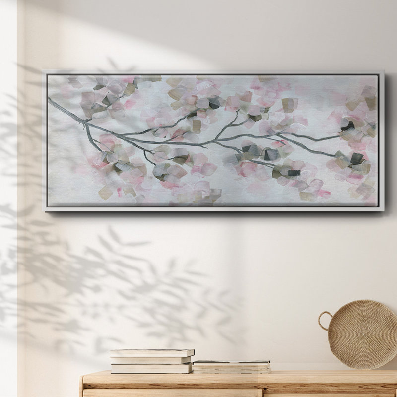Fleurs de cerisier - toile encadrée, H 20 po x l 50 po