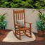 Chaise berçante moderne en bois massif-1651397418