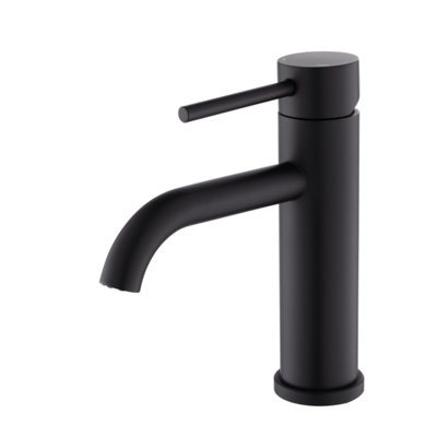 Robinet de salle de bain à poignée simple en acier inoxydable à contrôle de température sans effort pour les espaces contemporains