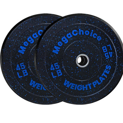 2-Inch Rubber Bumper Weight Set (15-55 Lbs) – Color Plates for Deadlifts &  Lifts