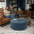 Natacia Round Couch Ottoman – Oversized Giant Coffee Table & Foot Rest, Luxe Boucle-125791695-124376496