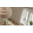 3-Light Dimmable Drum Chandelier with Adjustable Length