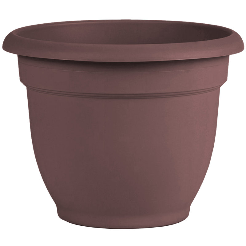 Pot à fleurs intérieur / extérieur Traditional, H 17 po x l 21,5 po x P 21,5 po, Merlot