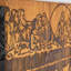 Élégant accessoire mural décoratif en bois, noir et noyer, 30,1 po x 9,6 po | Structure 100% bois robuste (épaisseur: 1,2 po) et 100% métal durable (épaisseur: 0,05 po) | Parfait pour la décoration intérieure et les présentoirs élégants