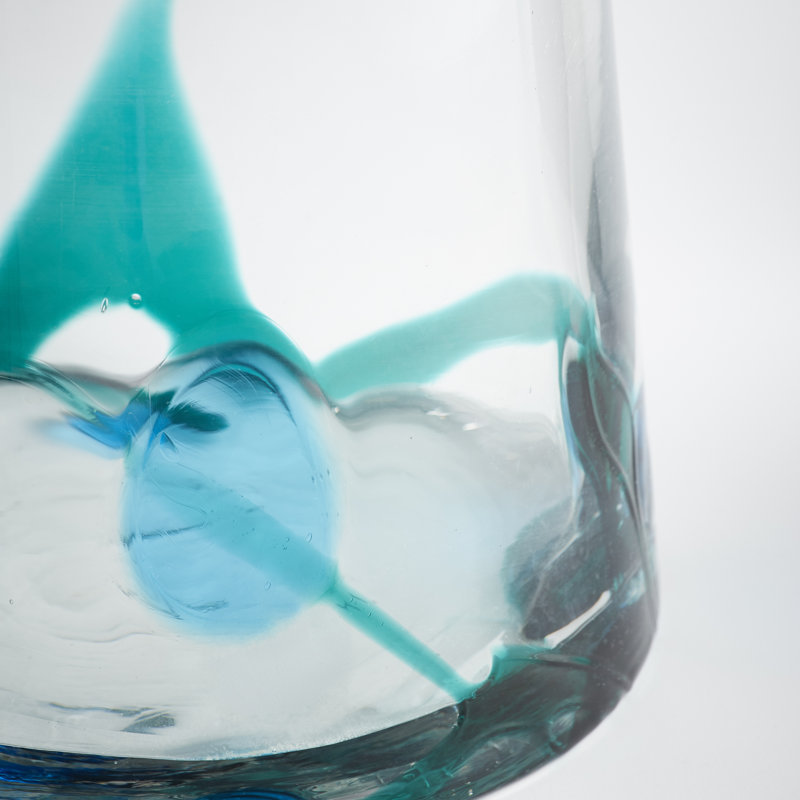 Tahoe Glass Table Vase, 11.5" H x 8.5" W x 8.5" D