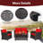 8 - Person Patio Conversation Set with Cushions-531623649