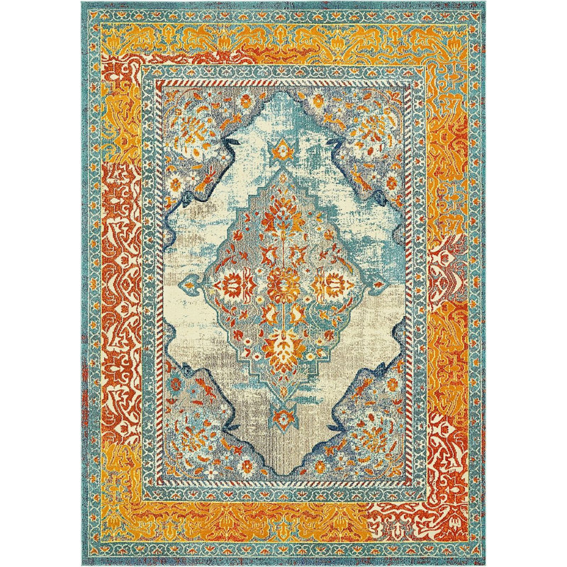 Abstract Indoor Rug, Rectangle 9' x 12'