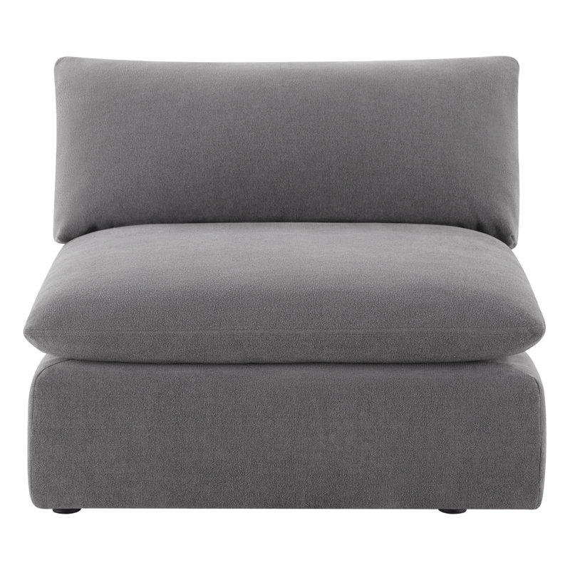 Fauteuil rembourré 80,9 po Annabella, Chenille Elite Performance texturée en étain