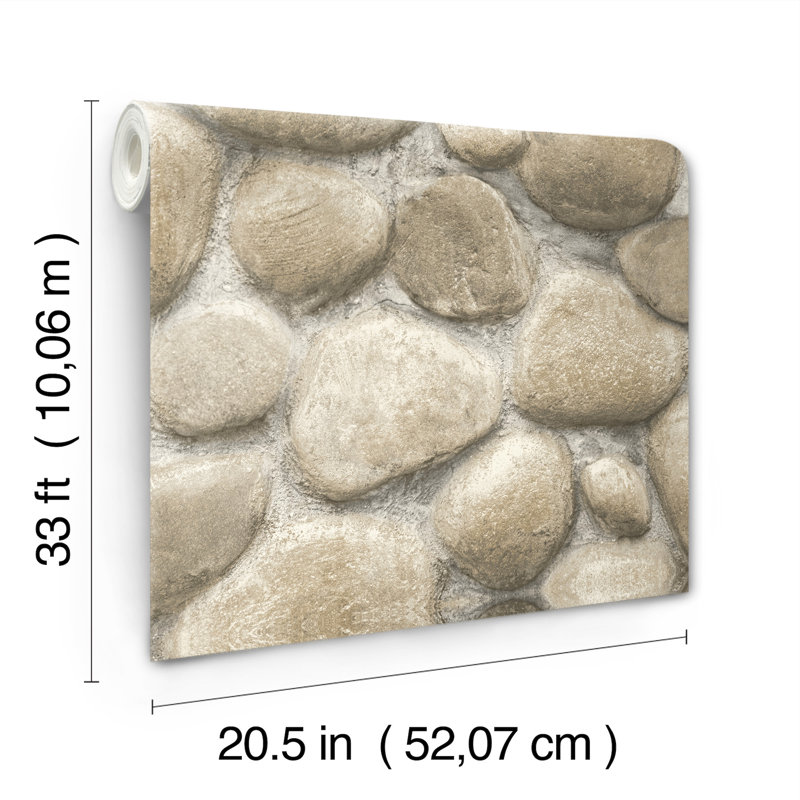 Papier peint Root Rock, Gris