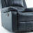 Charlotte Midnight Blue Leather Gel Glider Recliner