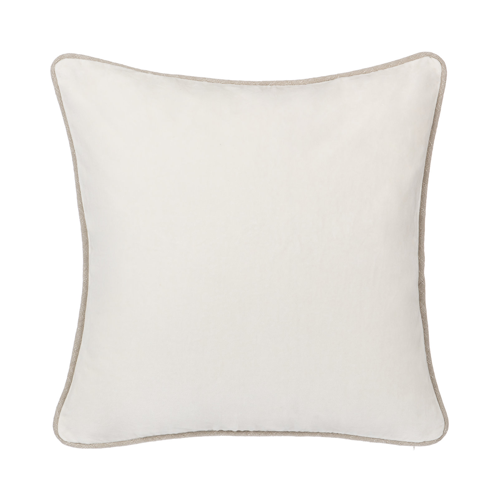 Goodall Throw Pillow, Ivory, Square 18"