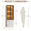 Armoire vitrée 70,9 po H-433904208-435846986