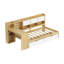 Natural+white L-shape Daybed With Bookshelf And Desk - Twin Bed Cabinet Storage Size-293030666-293030668