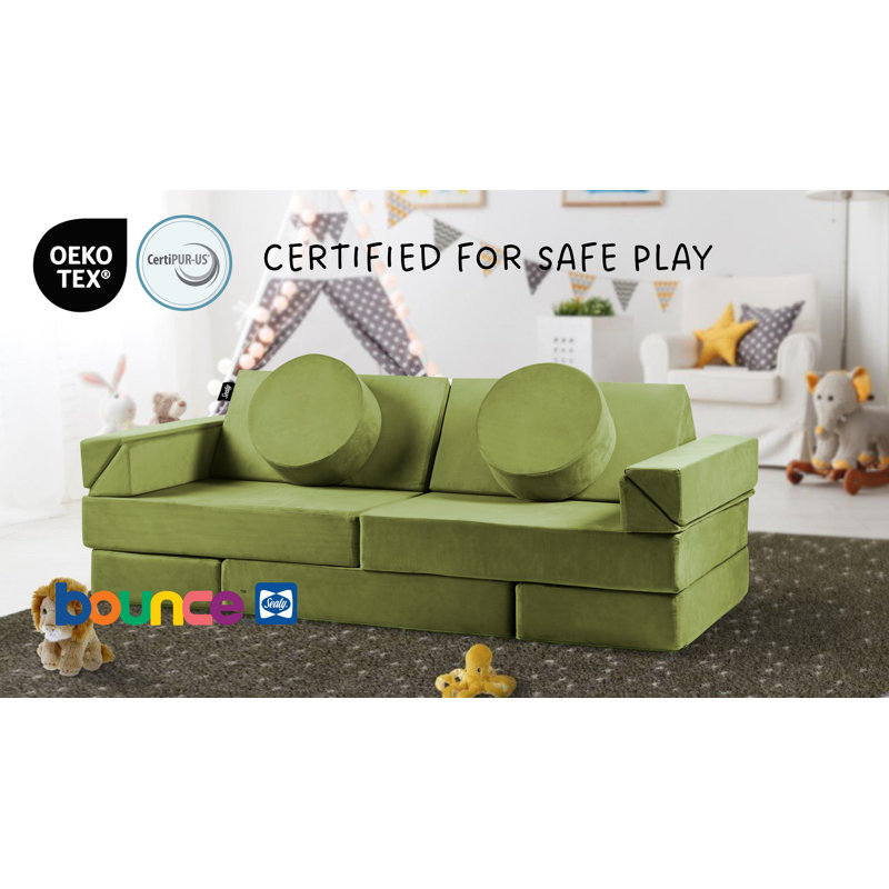 Ensemble de jeu pour enfants Sealy Bounce, Vert foncé