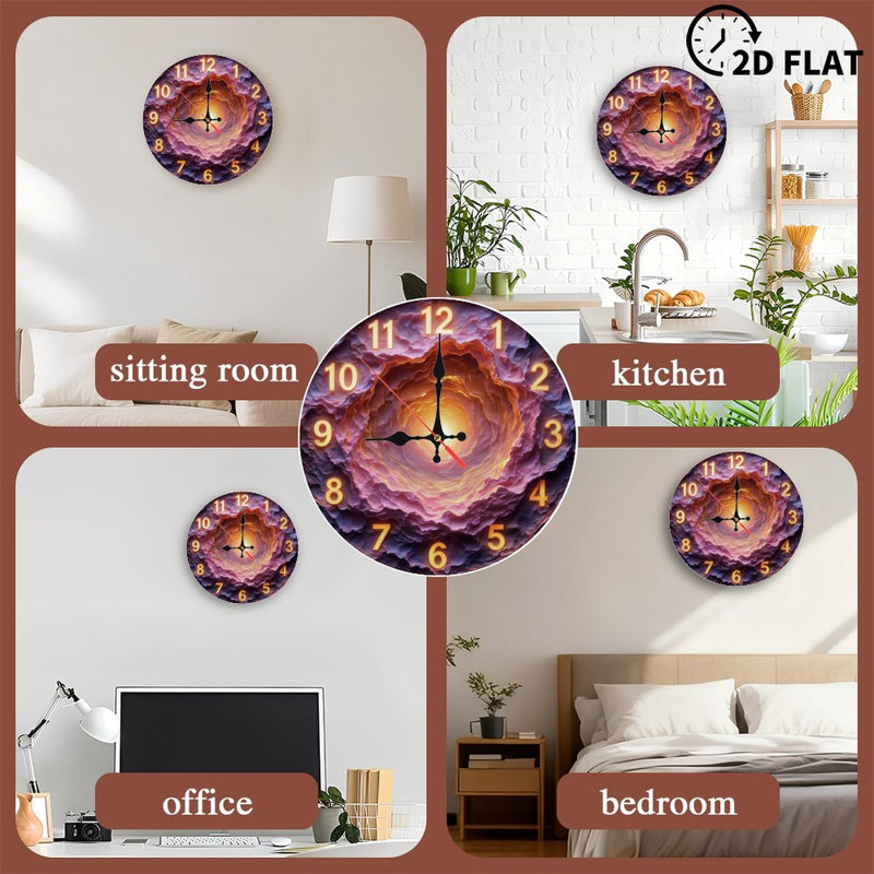Horloge avec tunnel lumineux