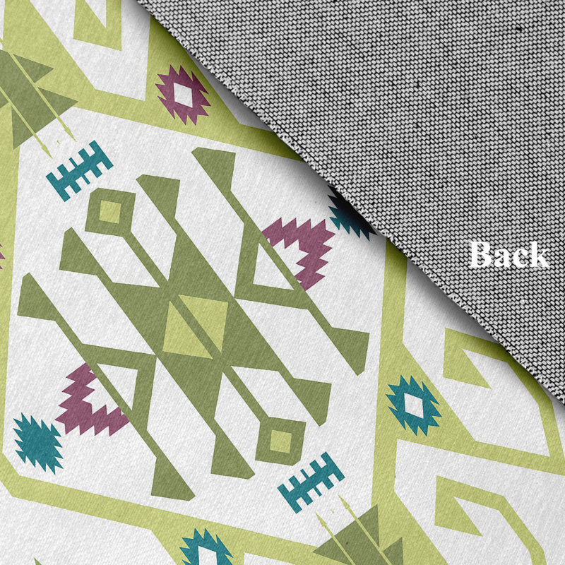 Chenille Ikat Indoor Rug, Rectangle 2' x 3'
