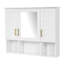 Pharmacie murale 35 pouces avec miroir et tablettes réglables-1168584636