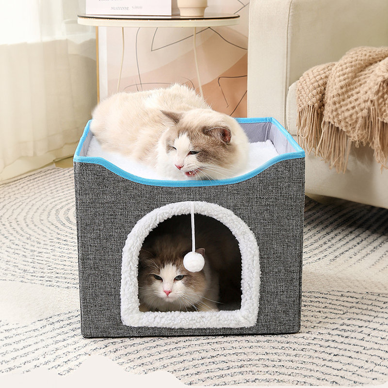 Culbertson Felt Nest Pet Bed, Dark Grey
