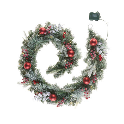 17cm Lighted Faux Garland with Lights