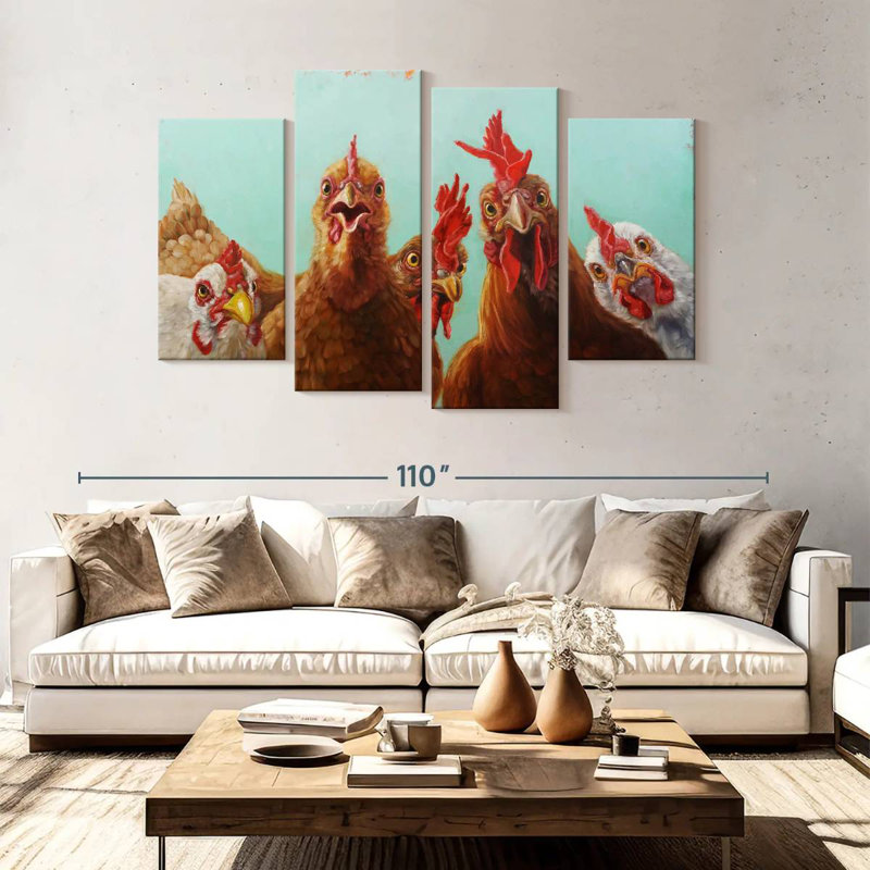 Brampt Chicken For Dinner, 54"H x 84"W