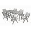 Table de salle à manger simple 68,9 "de haute qualité pour les pique-niques en plein air et les repas décontractés de patio