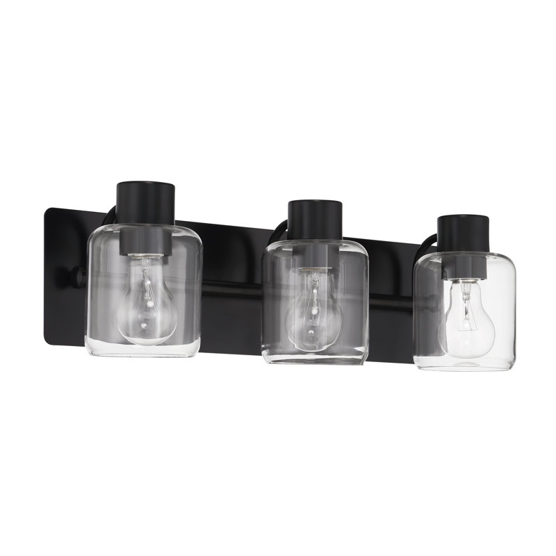 Bourgogne 3 - Light Vanity Light, Matte Black