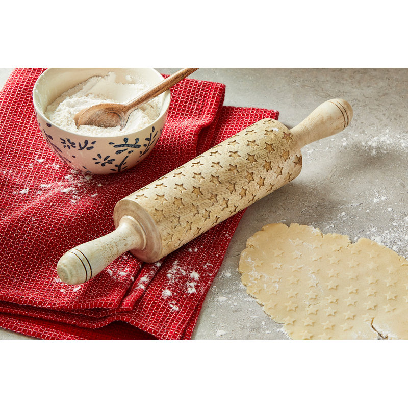Stars Embossed Rolling Pin