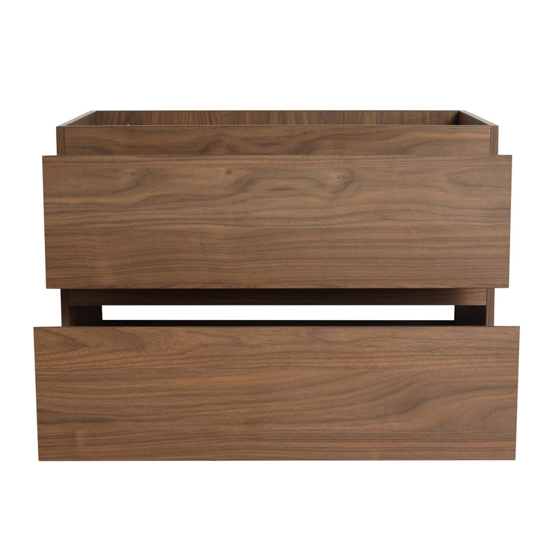 Armoire de salle de bain en chêne brun 30 po - Style moderne avec eau - Matériau et intérieur spacieux et contemporain - Surface