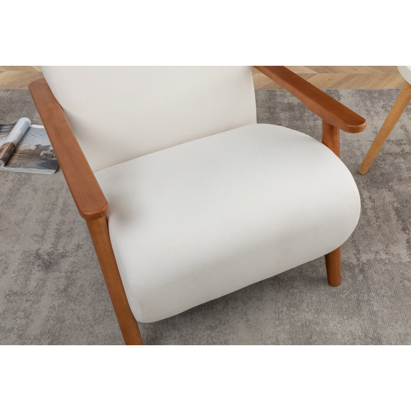 Ensemble de 2 fauteuils rembourrés Andablo, Lin beige
