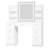 Vanity With LED Mirror And 7 Drawers And 6 Open Shelves-2021986430