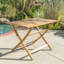 Table de salle à manger pliable 43,5 po - Bois, structure extérieure pliable en bois, résistant aux intempéries
