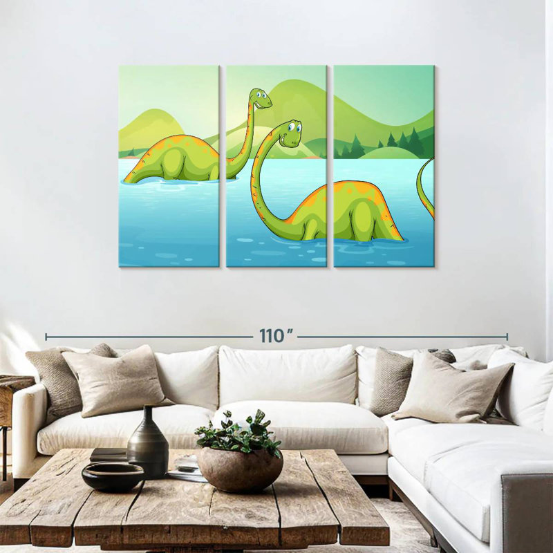 River With Dinosaurs