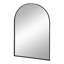 24 "x 36" miroir arqué noir avec cadre en métal pour la construction de vestibule de chambre à coucher de salon