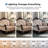 Barbato 48.5''W Tufted Chair with Damask Pattern-514335623
