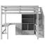 Pas besoin de lit mezzanine double Spring Box avec bureau en forme de L et tiroirs-1624673368