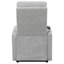 Fauteuil inclinable gris capitonné