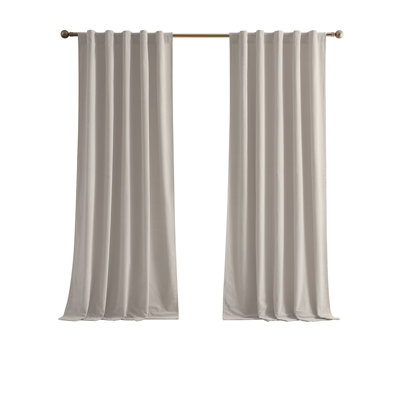  Matte Cotton Velvet Window Drape Set