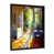 Impression noire sur toile encadrée sélectionné