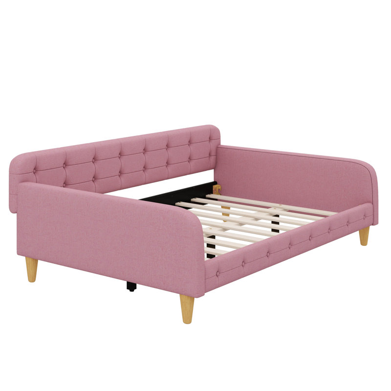 Lit de jour revêtu de tissu d'ameublement, Lit double, Rubine