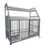 Grande cage en fer pour animaux - roues pour un déplacement facile, 35,85 po Profondeur: 48,74 po de hauteur, gris et gris anthracite avec rangement à deux couches, roues, largeur de 23,54 po-1035617141