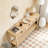 60'' Fir Veneer Entryway Table with Honeycomb-patterned Fronts,Modern Stylish Console Table-1002327949