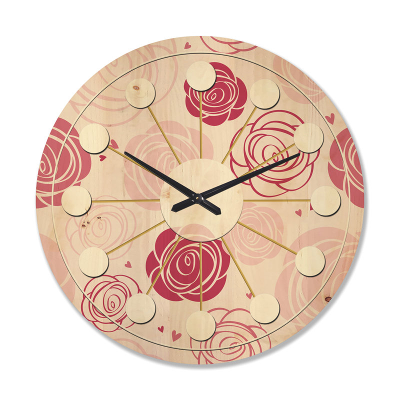 Horloge murale Mid-Century, Très grand
