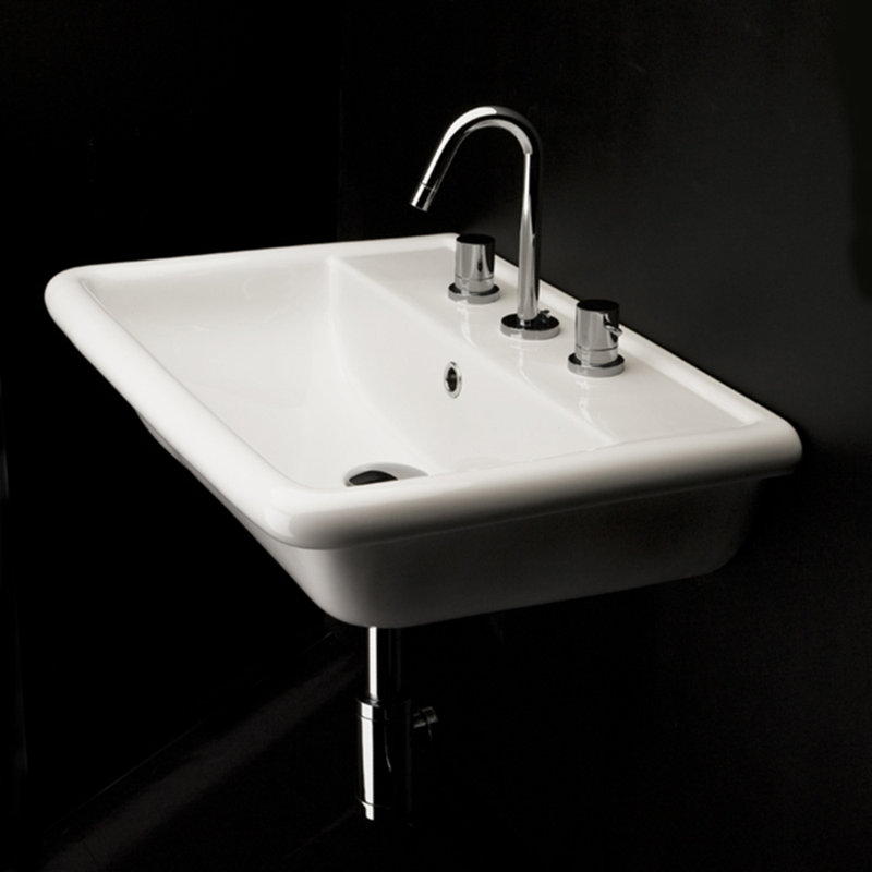 Alia 24'' L Bathroom Sink, 8" Centers