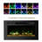 Gwawr 30'' W Black Electric Fireplace
