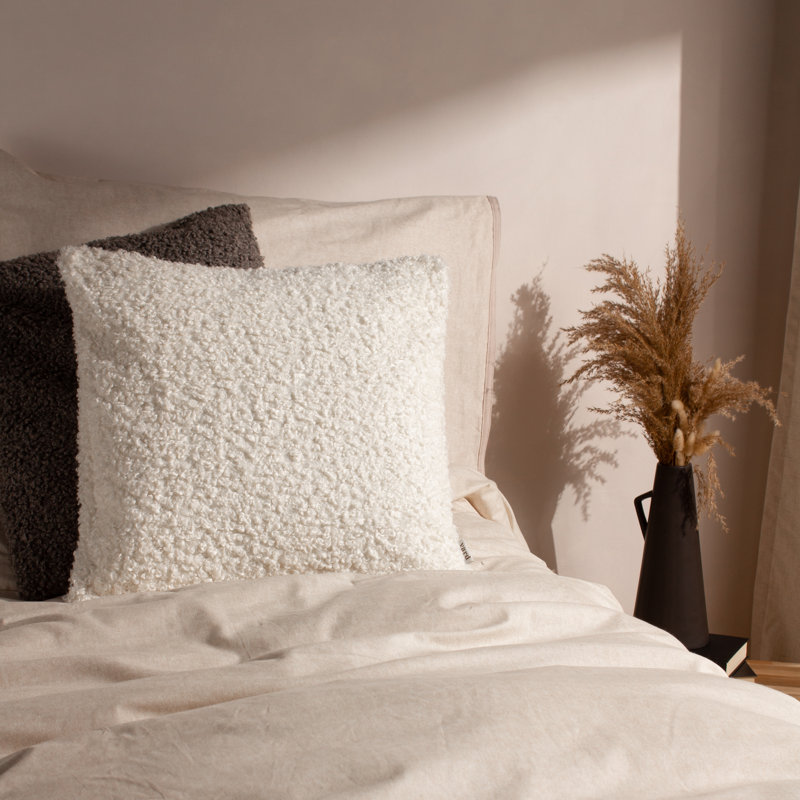 Cabu Square Cushion, Ecru