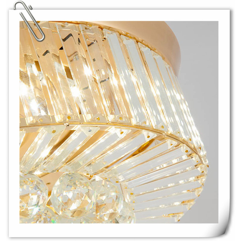 Museau Ceiling Fan with LED Lights, Gold