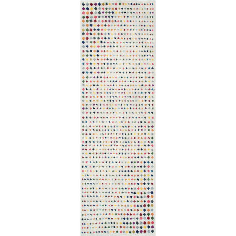 Latchford Polka Dots Indoor Rug, Runner 2'5" x 8'