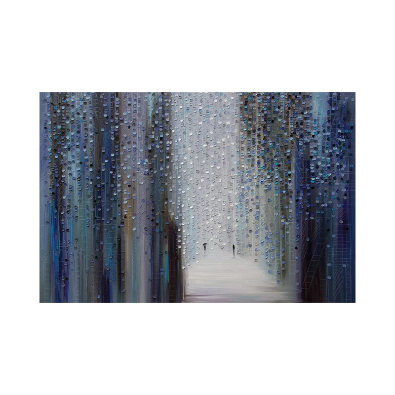 Toucher de pluie - Giclée sur toile tendue avec châssis, H 40 po x l 60 po